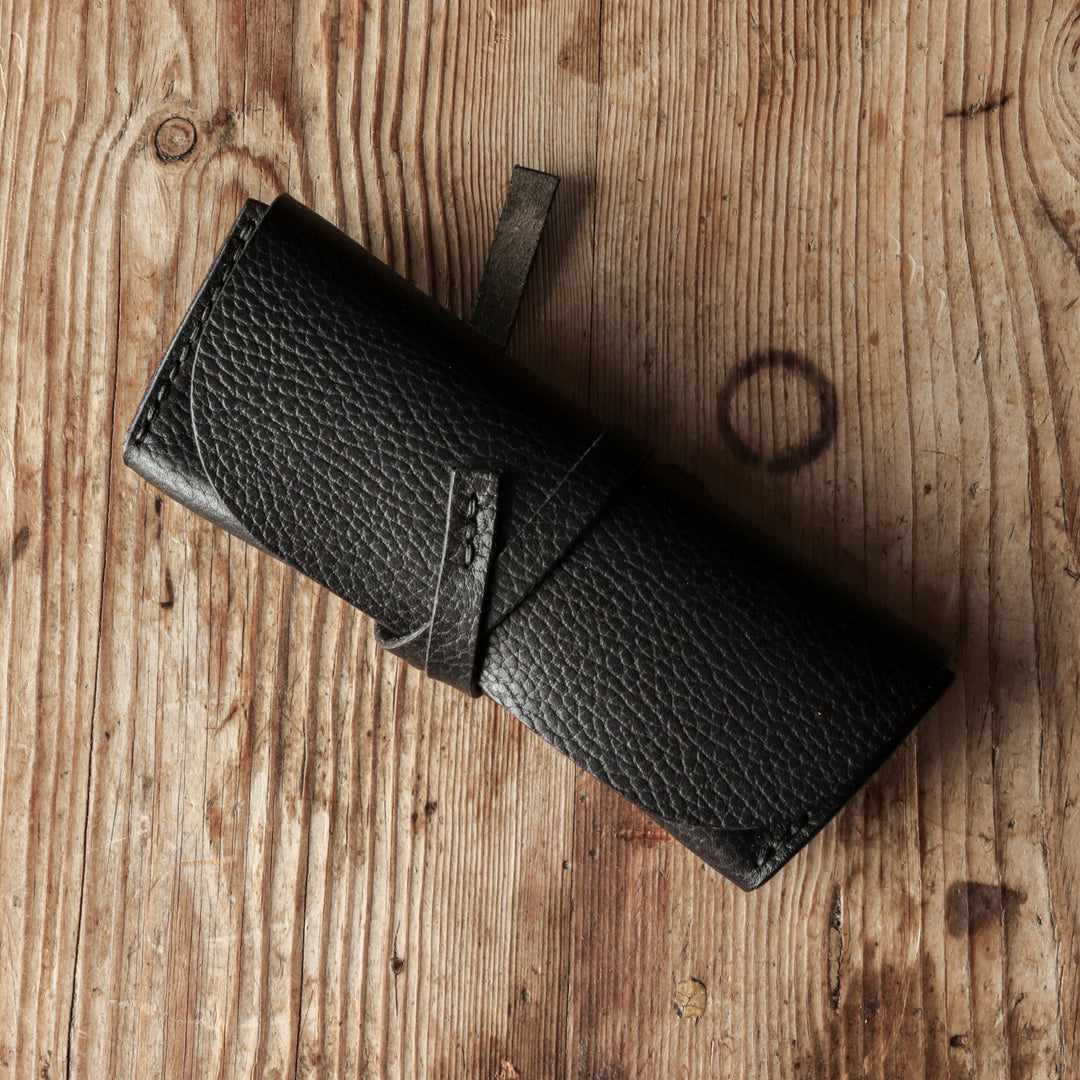 Glasses Case - Black Pebbled