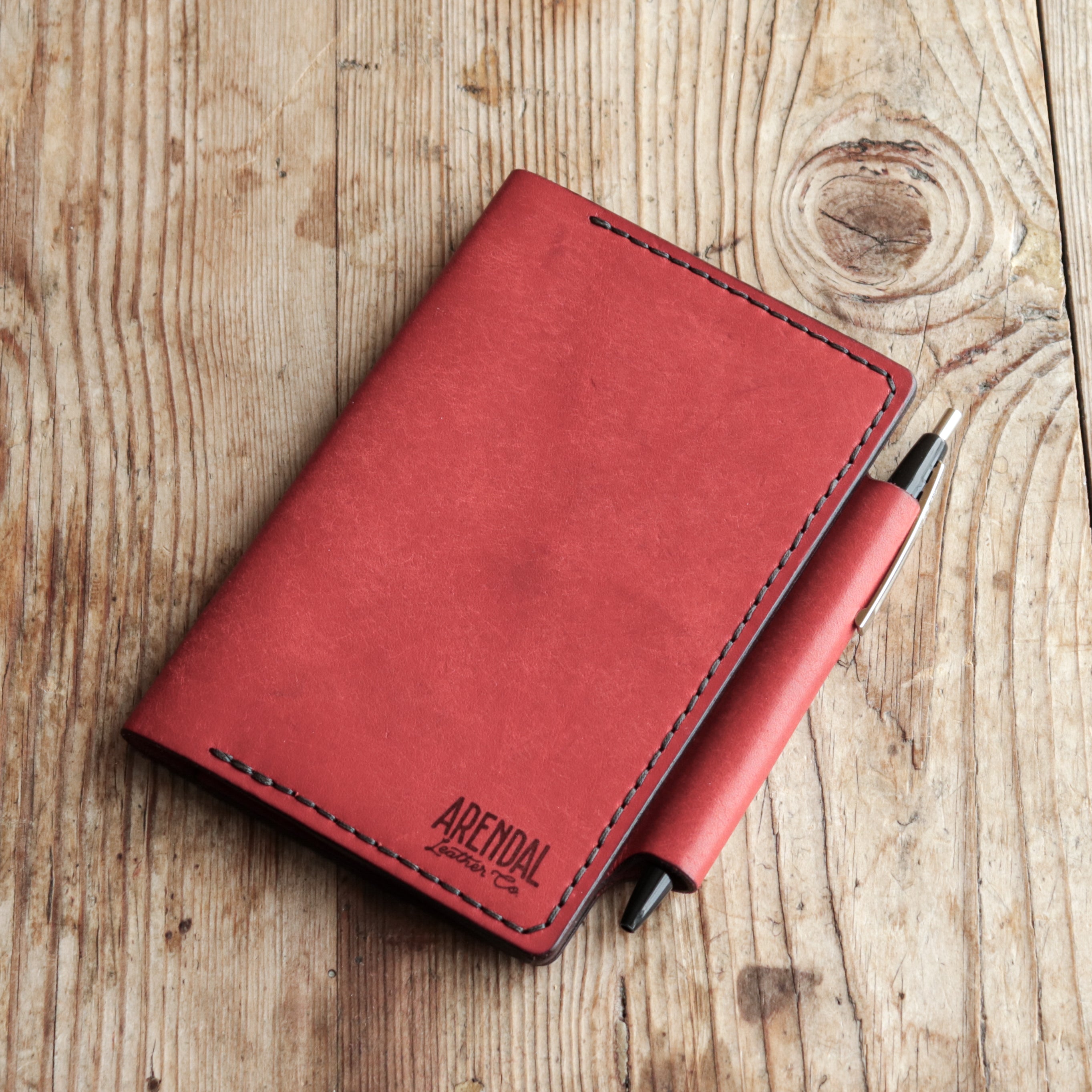 Field Notes Cover - Red Pueblo – Arendal Leather Co.