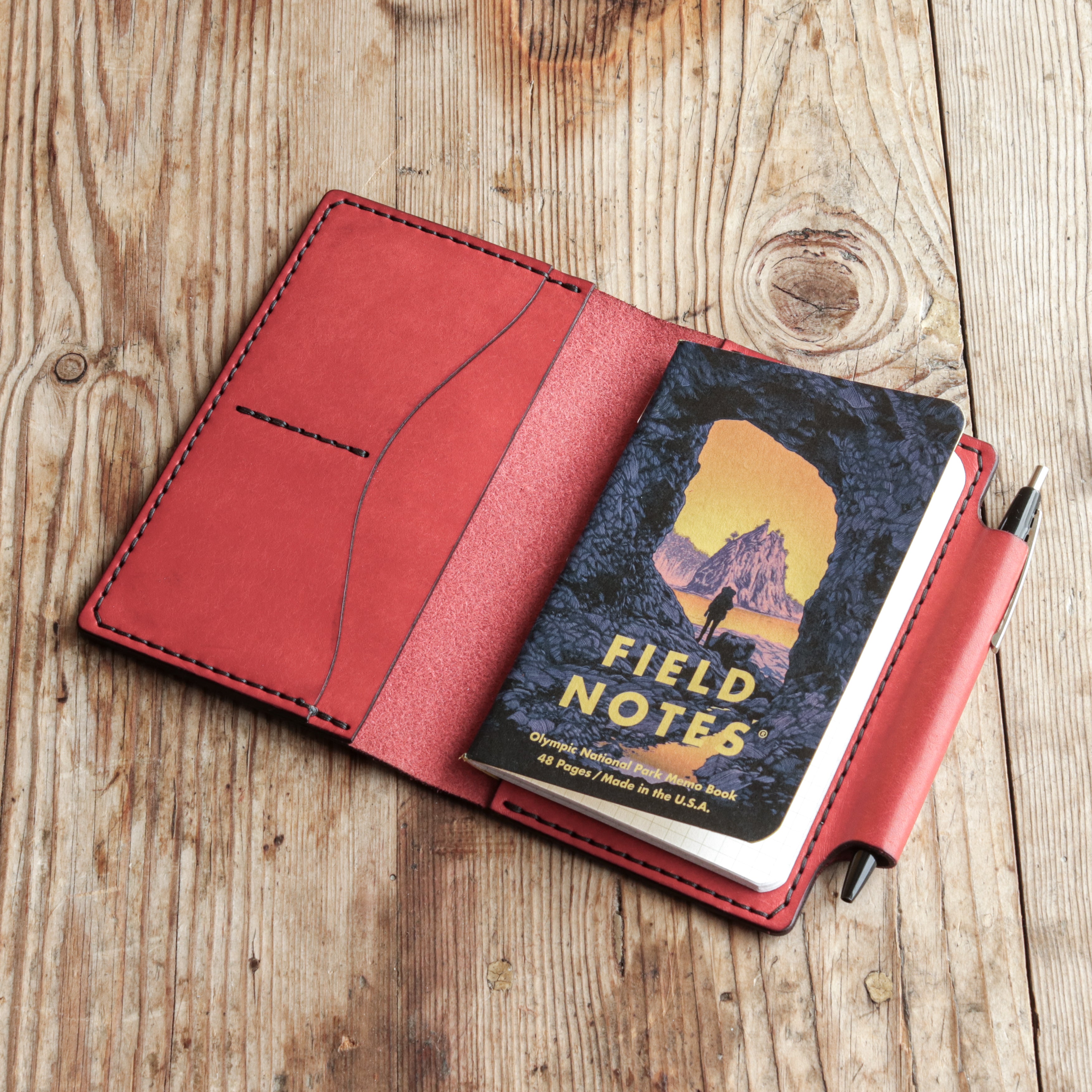 Field Notes Cover - Red Pueblo – Arendal Leather Co.